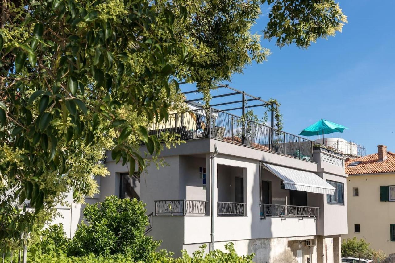 Villa Boutique Triple House With Garden & Roof Terrace Split Exterior foto